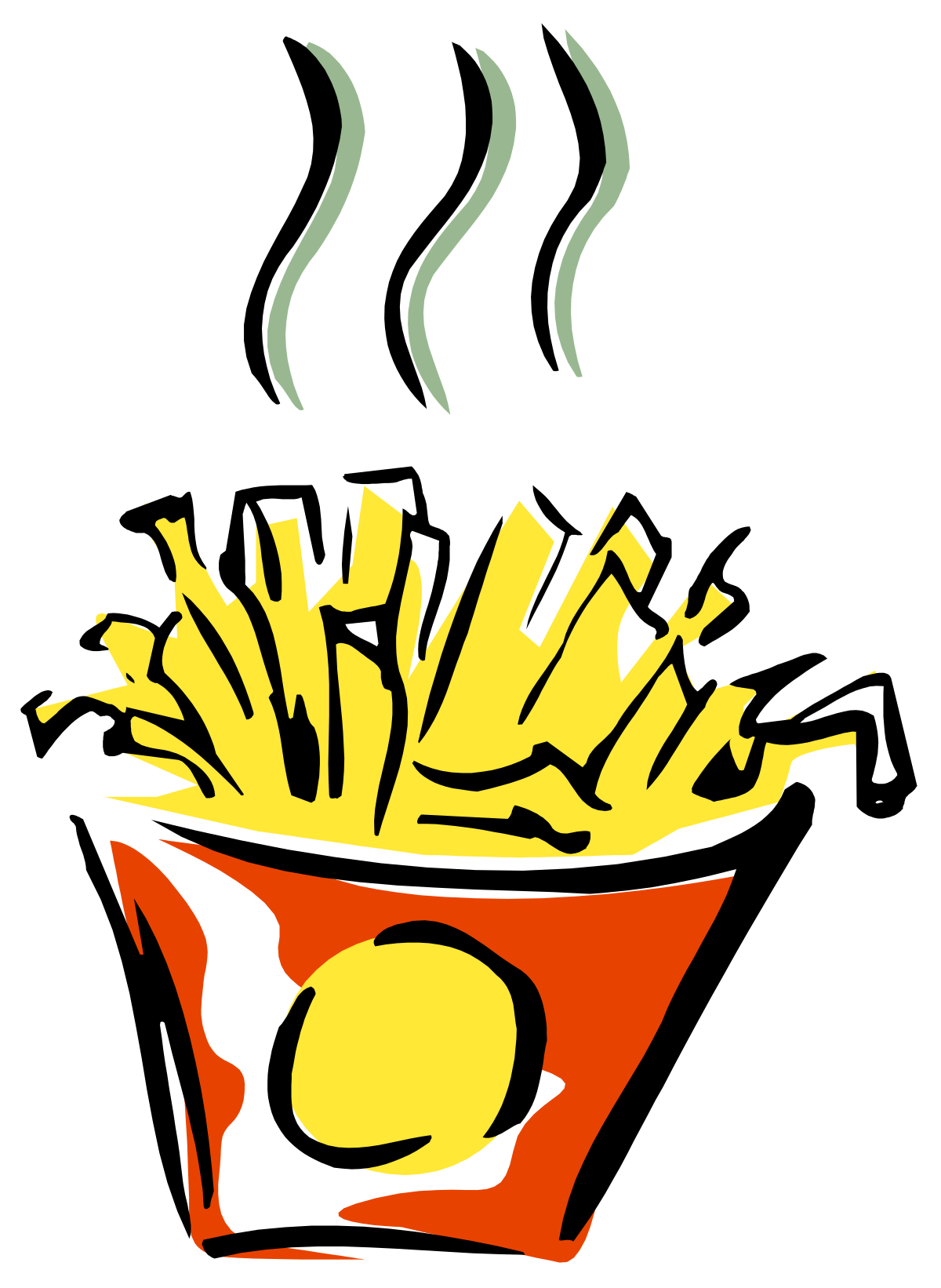 Delicious Bowl of Hot Fries Clipart for Your Projects