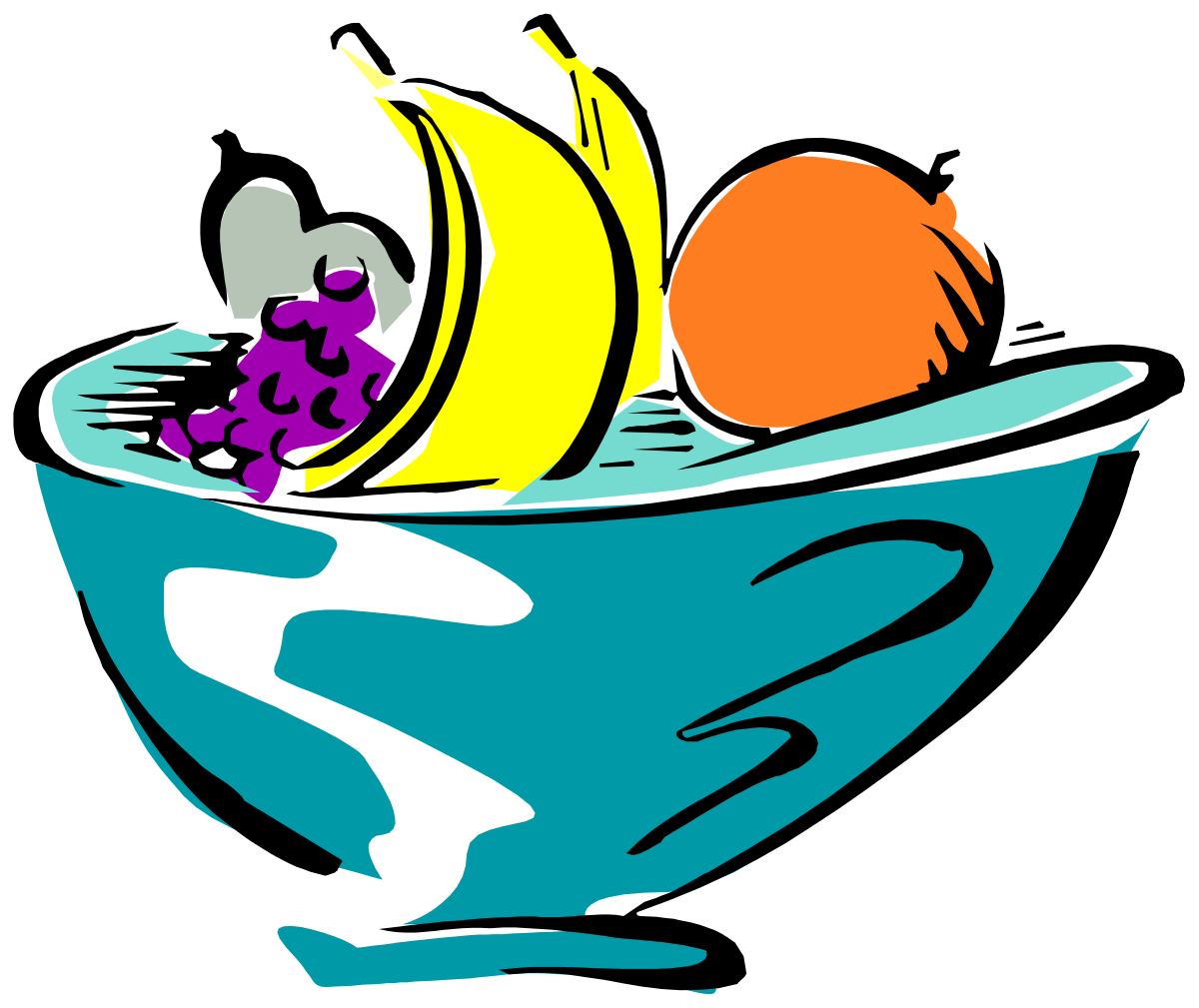 Bowl of Fruit Clipart: Vibrant and Delicious Illustrations
