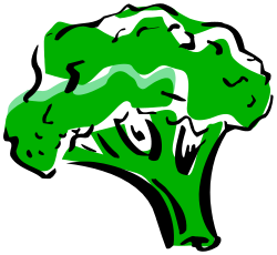 Green Tree Silhouette on Bold Black Background - Perfect for Clipart Uses