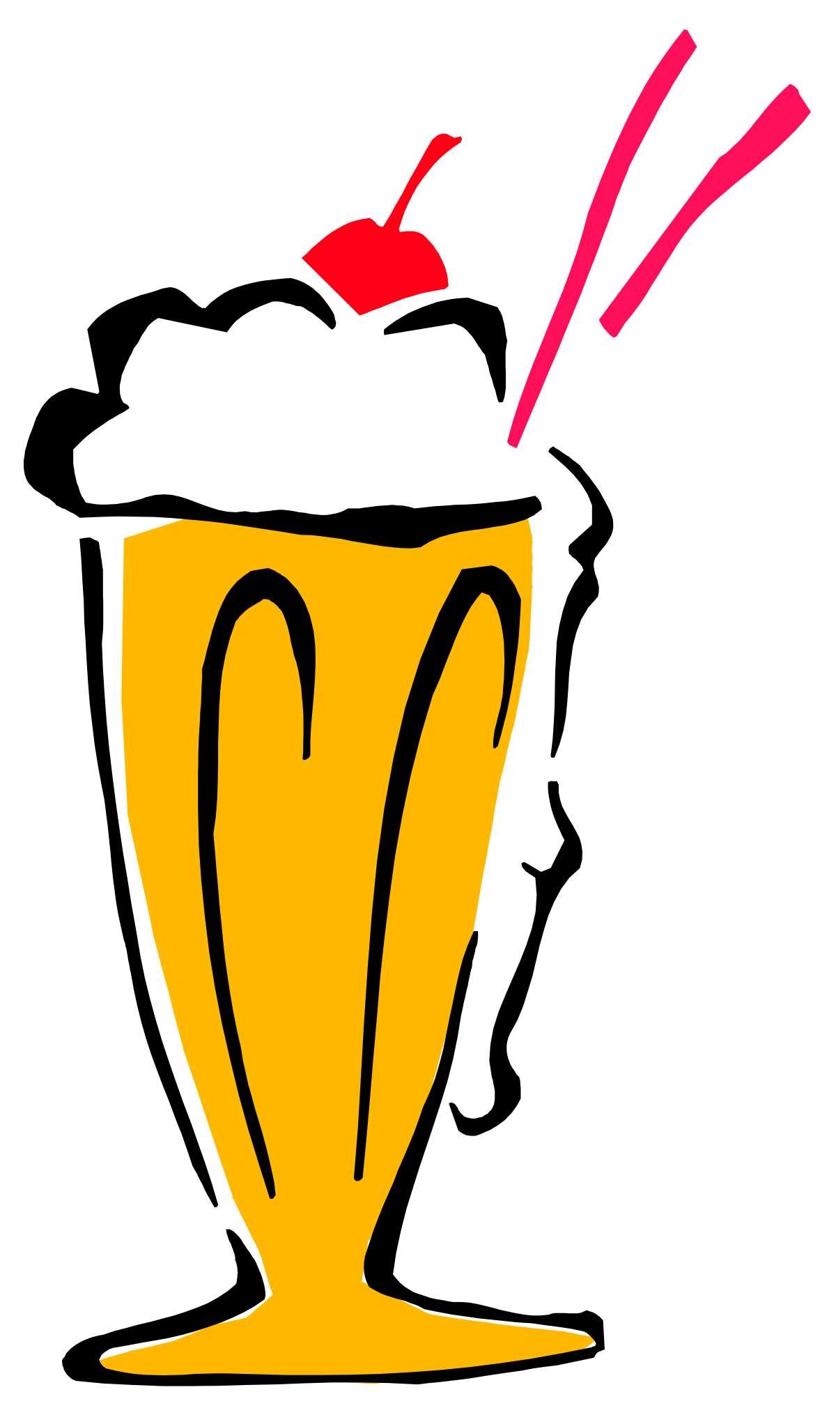 a yellow cup with a red flower in it clip art png transparent Malteada Delight: Yellow Cup with Red Flower Clipart