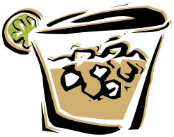 Refreshing Glass of Ice with Lime on Top - Perfect Clipart for Summer Designs