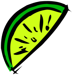 Lime Slice Clipart - Vibrant Citrus Illustration for Refreshing Designs