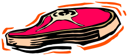 Pink Shoe with Skull - Iconic Clipart for Unique Style