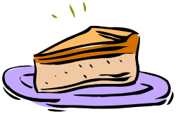 Delicious Cake on Plate Clipart for Sweet Celebrations