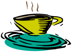 Coffee Cup with Saucer Clipart - Perfect for Your Designs