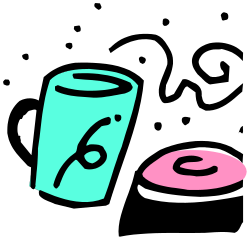 Charming Cup and Donut Clipart for Whimsical Creations