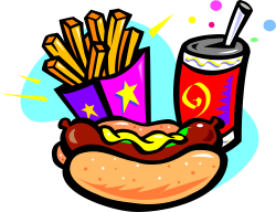 Hot Dog with Fries and Soda Clipart for Delicious Designs