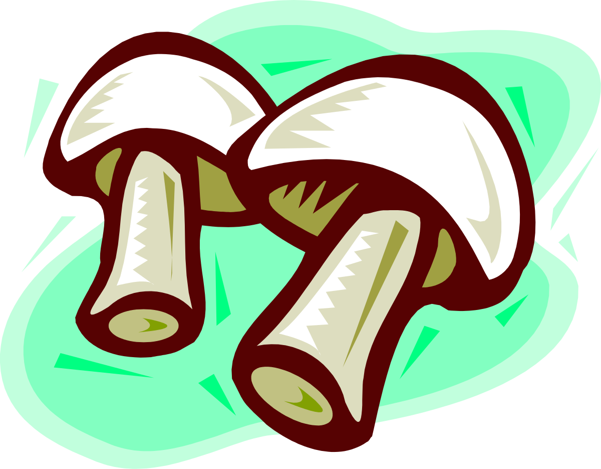 a mushroom with two mushrooms on it clip art png transparent Mushroom Clipart with Two Adorable Mushrooms