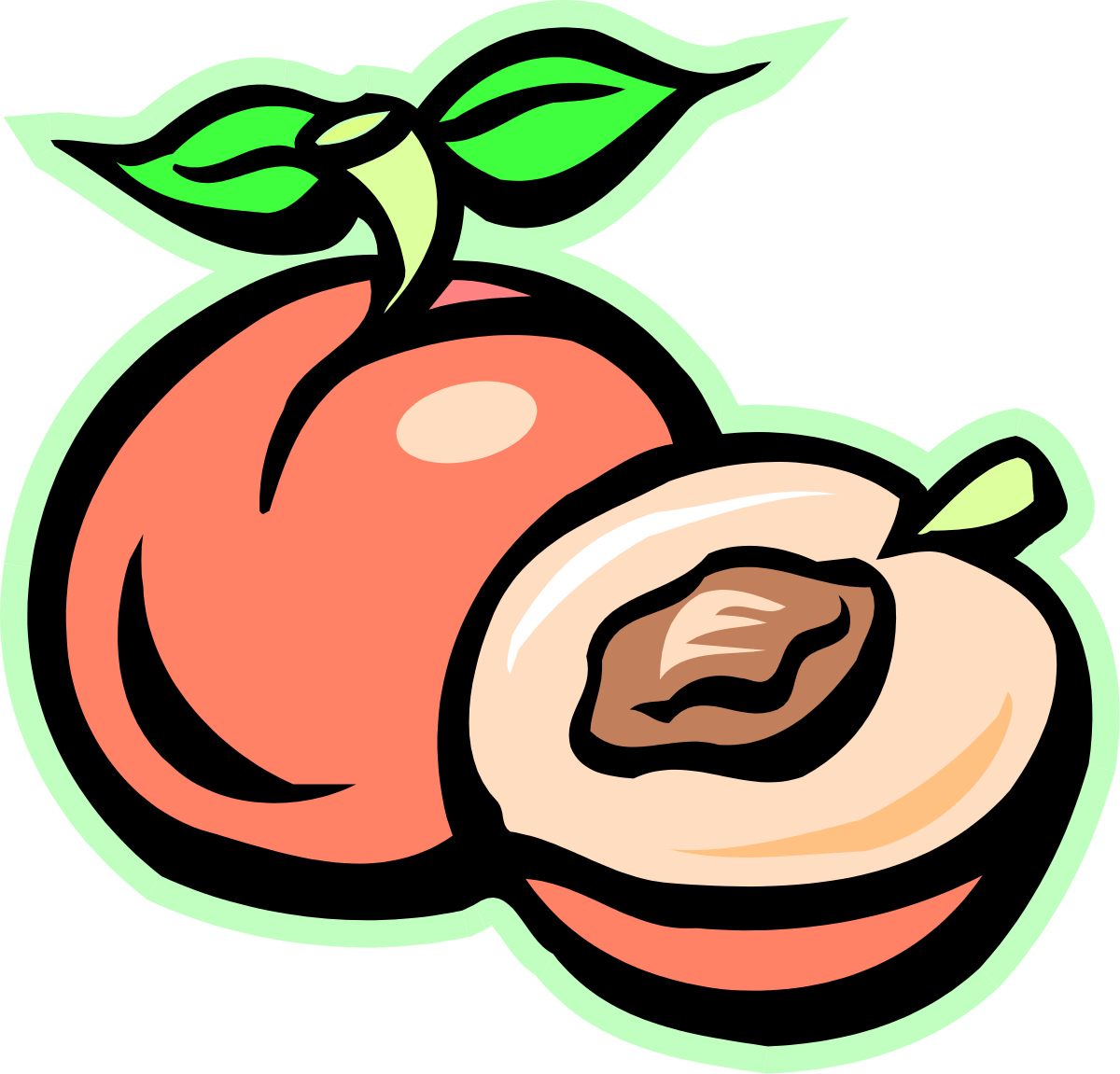 Peach Clipart: Fresh and Juicy Peach Illustrations for All Your Creative Needs