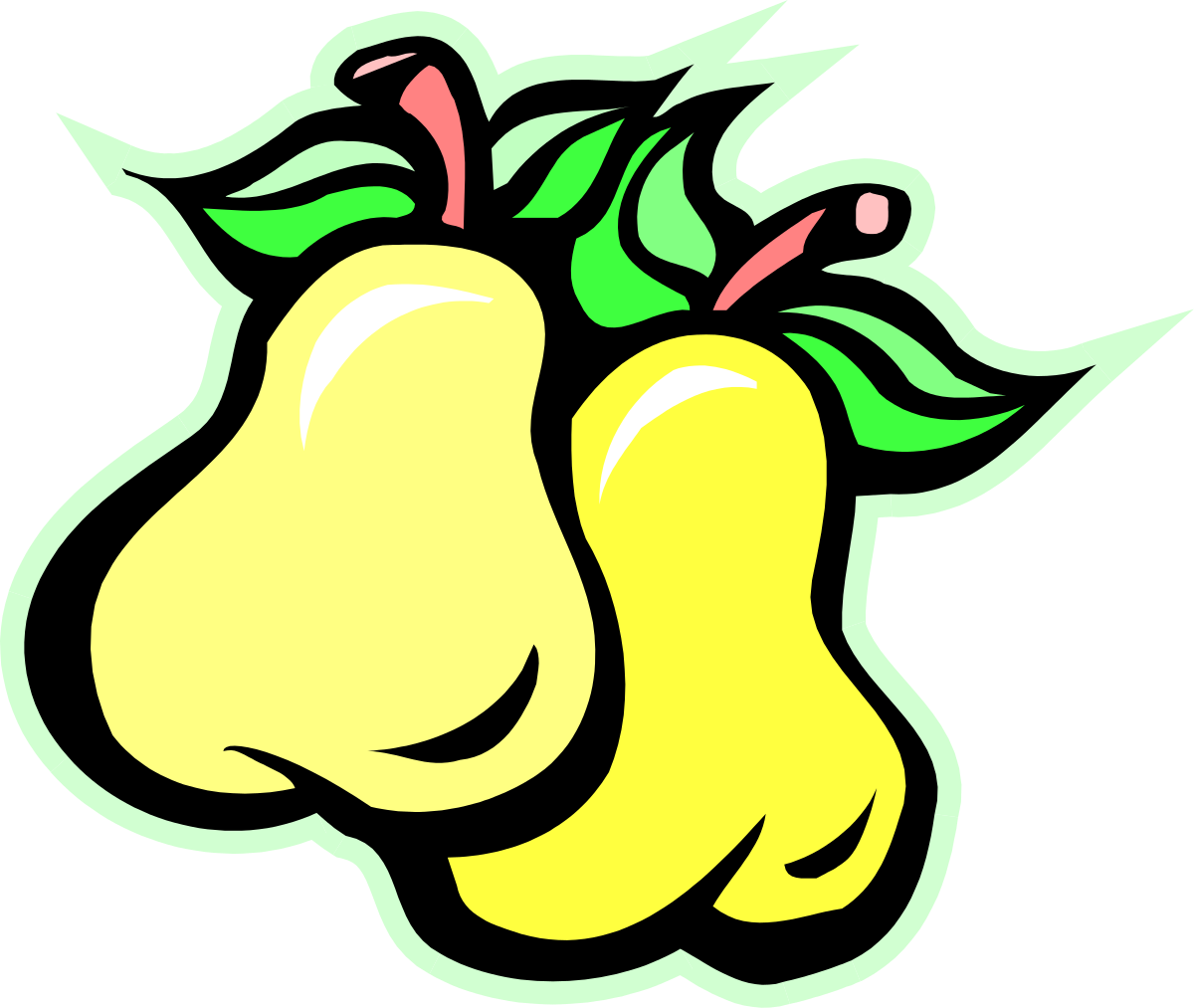 Pears Clipart Collection - Fresh and Juicy Pear Illustrations