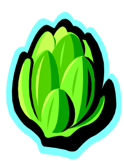 Green Cabbage Clipart with Lush Leaves