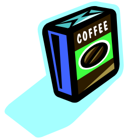 Coffee Box with Cup - Premium Clipart for Beverage Enthusiasts