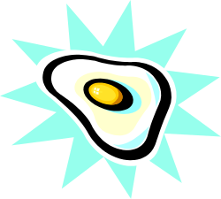 Egg with Star Background - Vibrant Clipart for Creative Projects