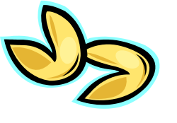 Gold Butterfly with Blue Wings Clipart  Stunning Nature Illustration