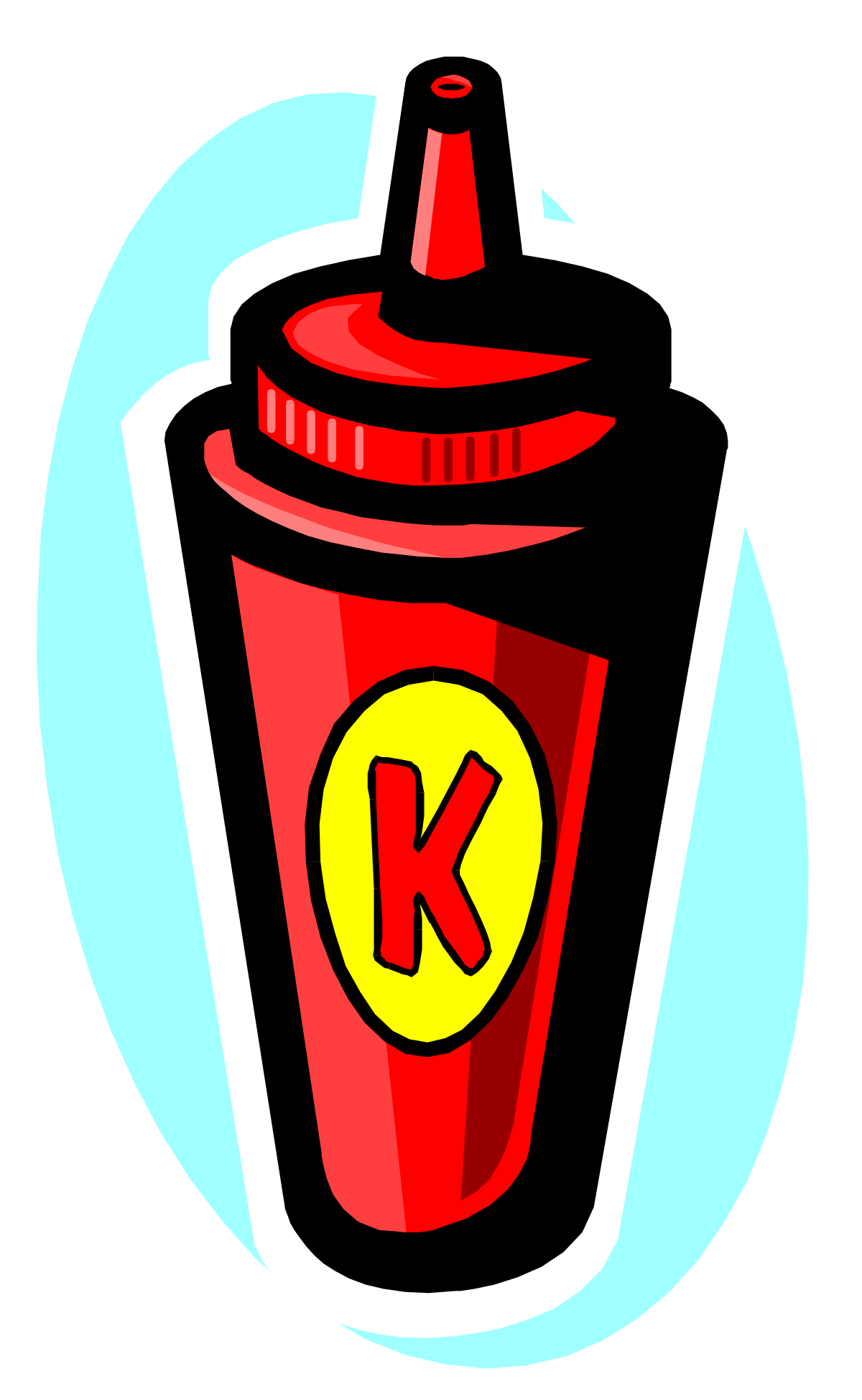 a red ketch cup with a yellow ketcht clip art png transparent Red Ketchup Cup with Yellow Lid Clipart