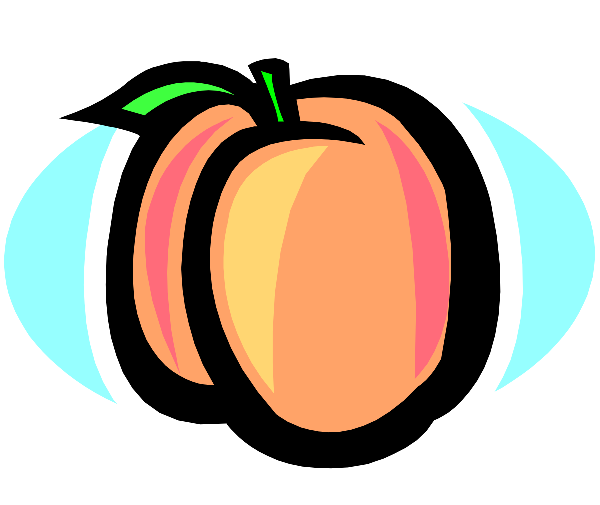 Peach Clipart Collection: Fresh & Juicy Peach Illustrations