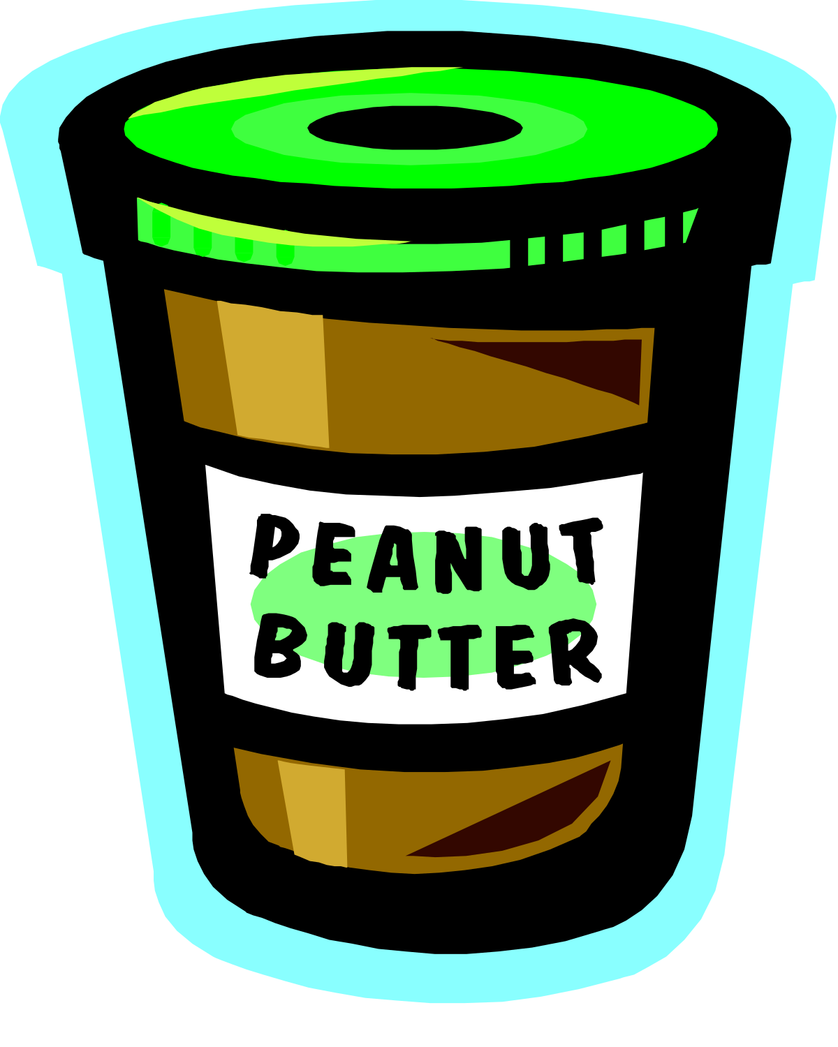 a green and black plastic cup with the word peanut butter clip art png transparent Peanut Butter Clipart: Green and Black Plastic Cup