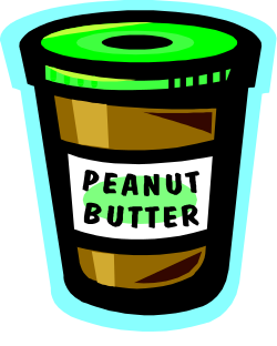 Peanut Butter Clipart: Green and Black Plastic Cup