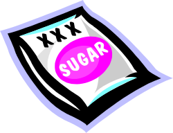 Sugar Clipart: Charming Pink and White Sticker Design