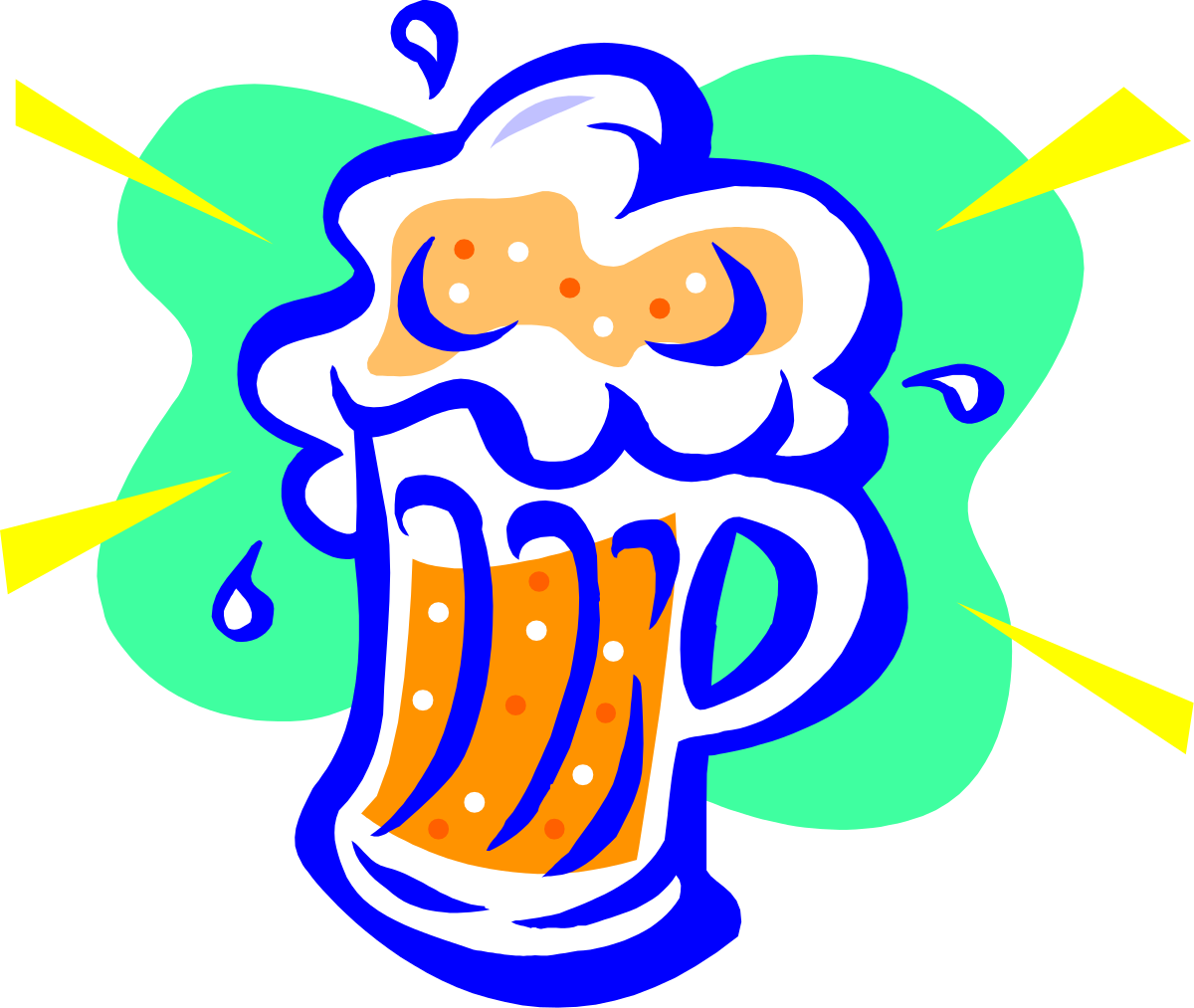 Beer Mug with Frothy Foam Clipart: Perfect for Celebrating and Cheers