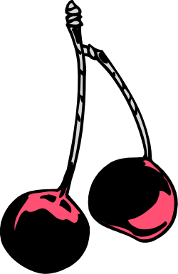 Black and Pink Cat Clipart: Unique Feline Illustration on Dark Background