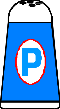 Parking Sign Clipart: Red Circle Design for Clear Visibility
