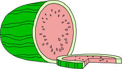 Watermelon Slice Clipart - Fresh and Juicy Fruit Illustration
