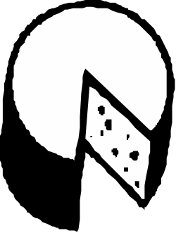 Cheese Slice Delight  Cut-Out Clipart for Delicious Designs