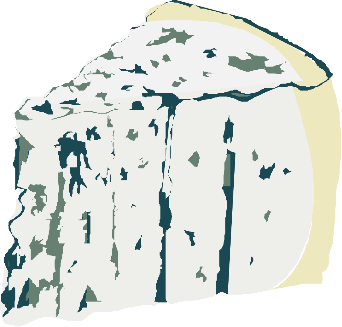 a rock with a white and blue pattern clip art png transparent Rock with White and Blue Pattern Clipart for Unique Designs