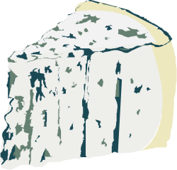 Rock with White and Blue Pattern Clipart for Unique Designs