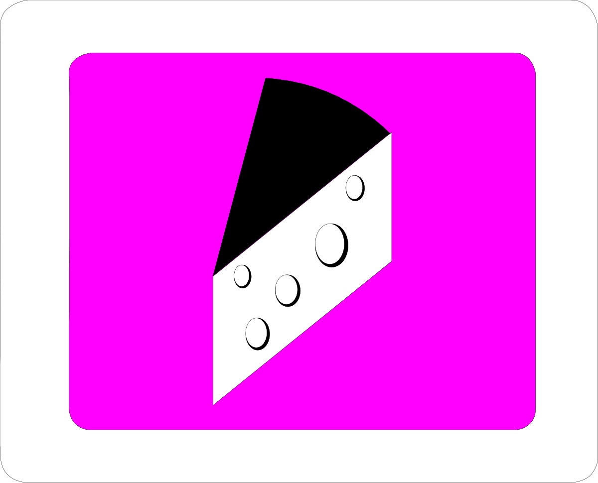 Pink Square with Black and White Triangle Clipart  Stylish Geometric Elements