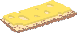 Cheese Delight: Textured Cheese with Holes Clipart