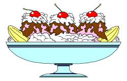 Bowl of Ice with Cher Clipart - Vibrant and Fun Illustration