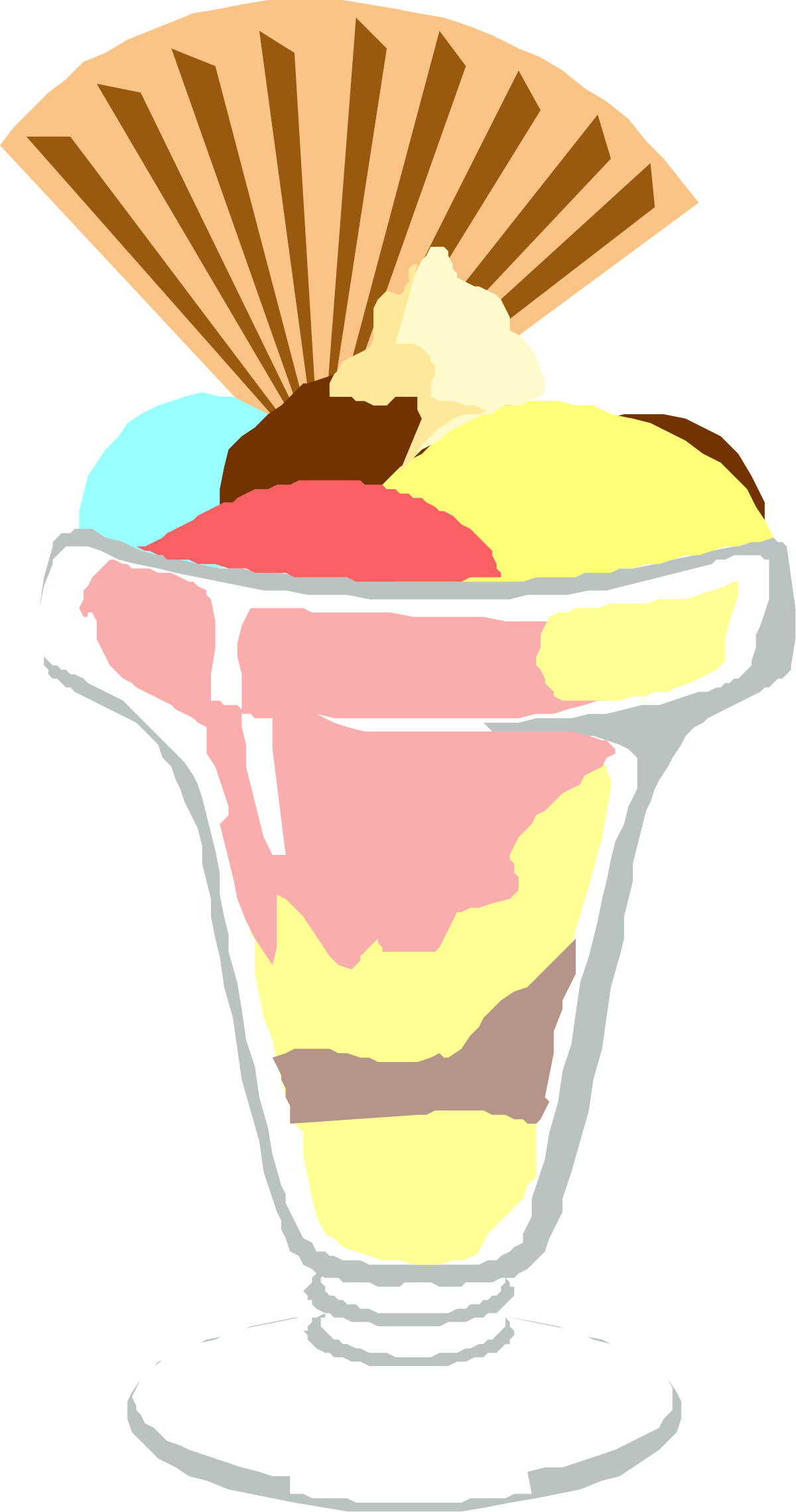 Sundae with Ice Cream and Chocolate Clipart: Delicious Dessert Delight