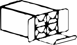 Broken Lid White Box Clipart for Creative Projects