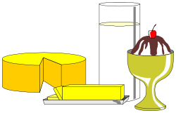 Ice Cream Cup and Cheese Slice Clipart Delight