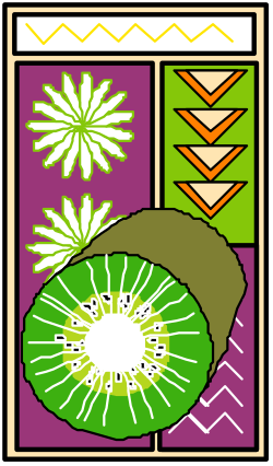 Green and Yellow Flower Clipart with White Center - Vibrant Floral Design