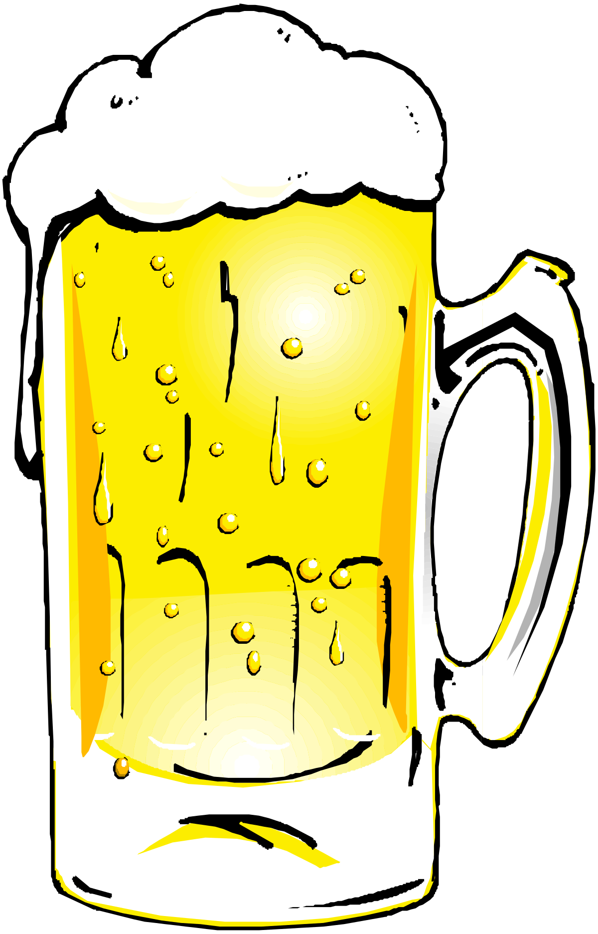 Beer Mug with Foam Clipart  Perfect for Celebrations and Events