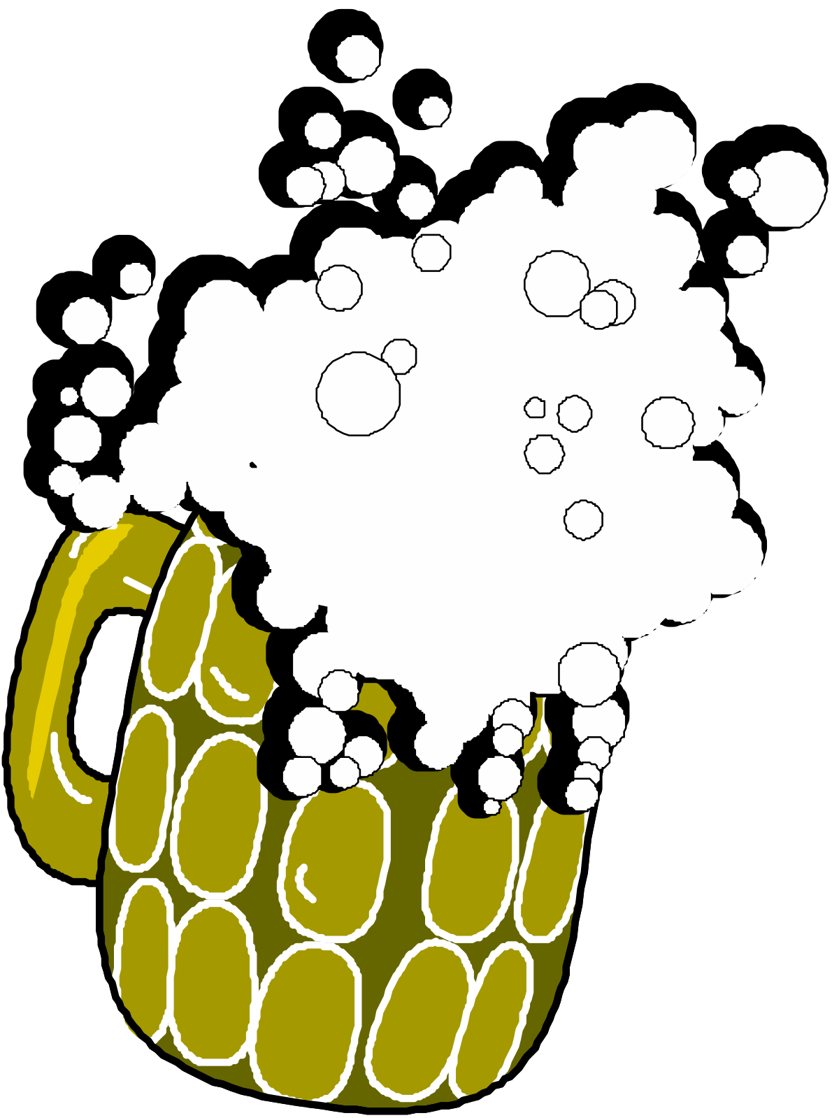 Beer Mug with Bubbles - Vibrant Clipart for Celebrations