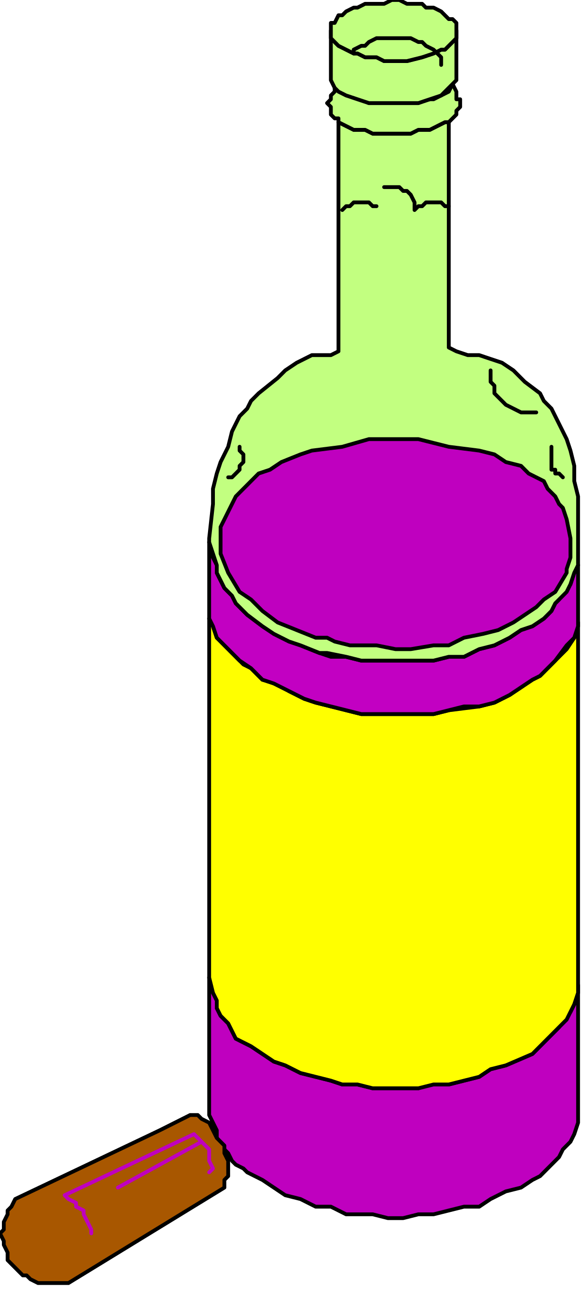 Liquid Bottle with Spoon Clipart for Creative Projects