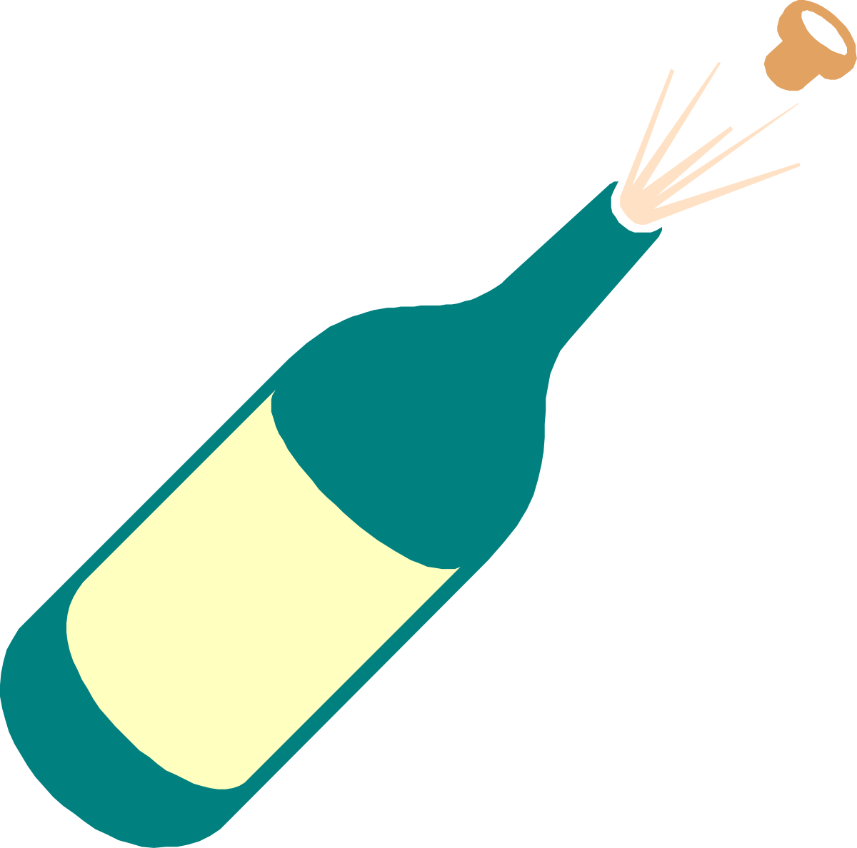 Wine Bottle with Cork Clipart for Creative Projects