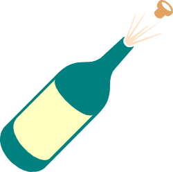 Wine Bottle with Cork Clipart for Creative Projects