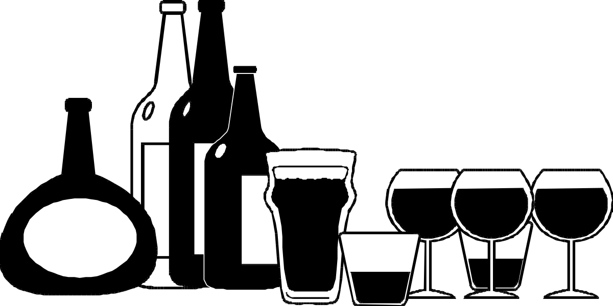 Wine Bottle and Glasses Clipart: Perfect for Celebrations