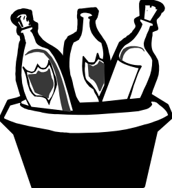 Wine Bottle and Beer Bottles Clipart - Perfect for Celebrations