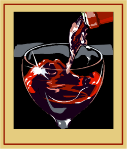 Glass of Wine Clipart - Elegant Drink Illustration for Your Projects