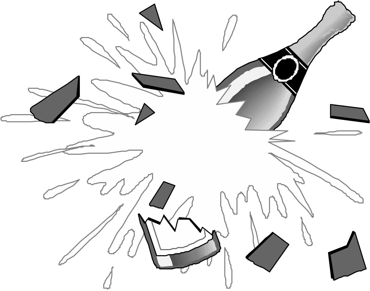 Wine Bottle Explosion Clipart: Capture the Unique Moment