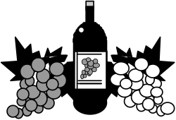 Bunch of Grapes Clipart - Fresh Vineyard Harvest