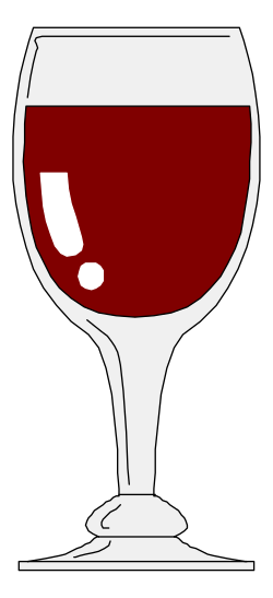Wine Glass Clipart - Elegant Wine Glass Icon for Delicious Moments