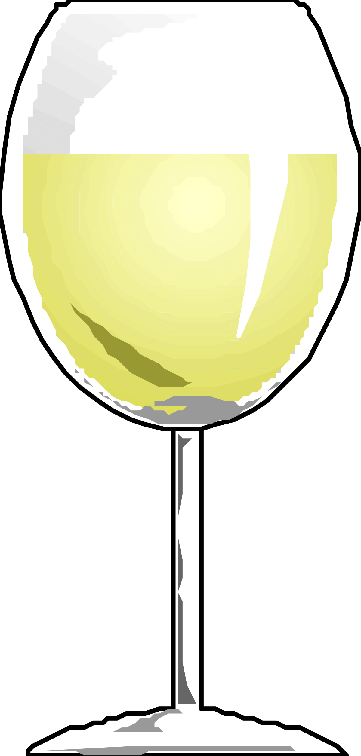 Glass of Wine Clipart on White Background - Elegant and Minimalist Design
