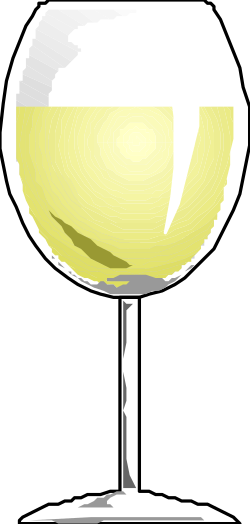 Glass of Wine Clipart on White Background - Elegant and Minimalist Design